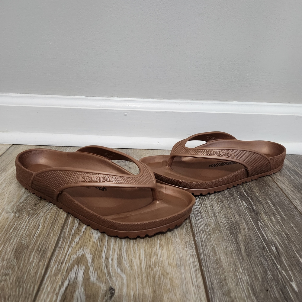 Birkenstock Women's Honolulu EVA Flip-Flop Sandals Bronze Brown 38 - Picture 2 of 7